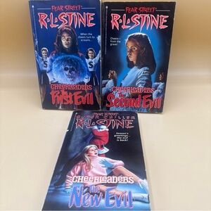 R.L. Stine Fear Street Cheerleaders The First Second & A New evil Lot Of 3